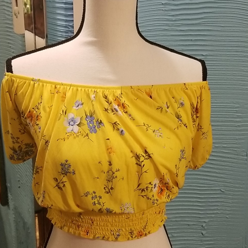3/25$ Off Shoulder crop top